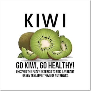 Kiwi Fruit With Health Benefits Posters and Art